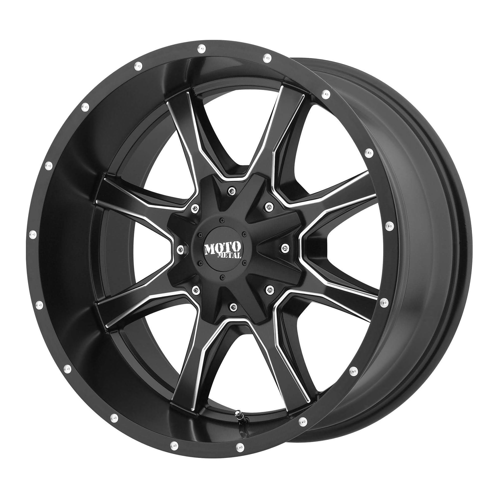 20x10 Satin Black Milled Wheel V340470