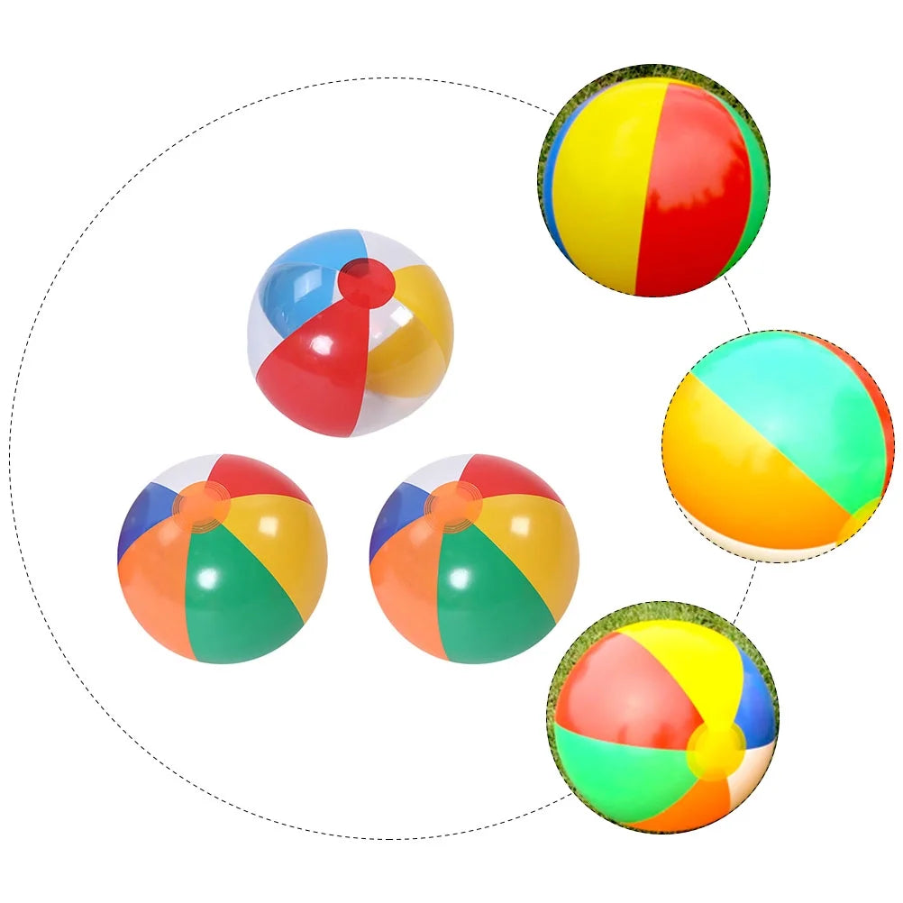 3Pcs Inflatable Beach Ball Pool Water Toy O29344