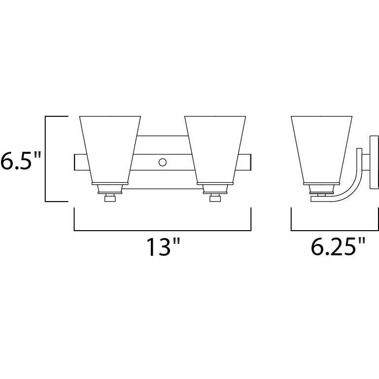 2-Light Bath Vanity Satin Nickel C6500