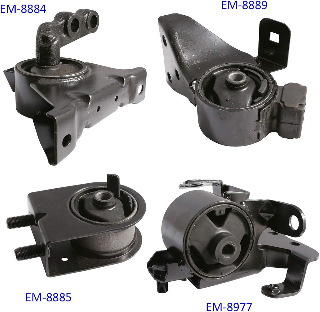 4pcs Motor Mounts Kit for Manual Transmission U640