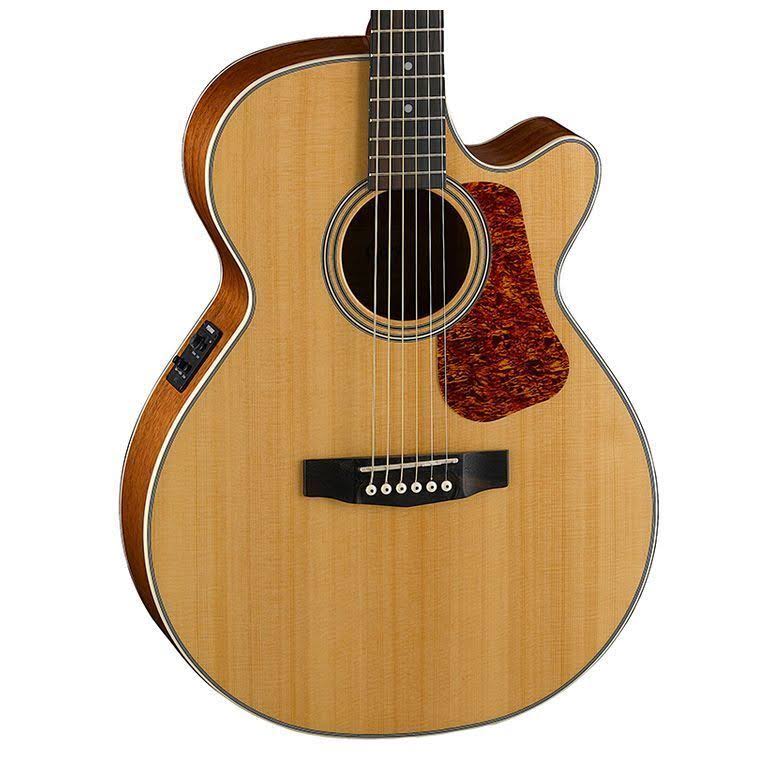 Natural Satin Solid Spruce Top Acoustic-Electric Guitar E92087