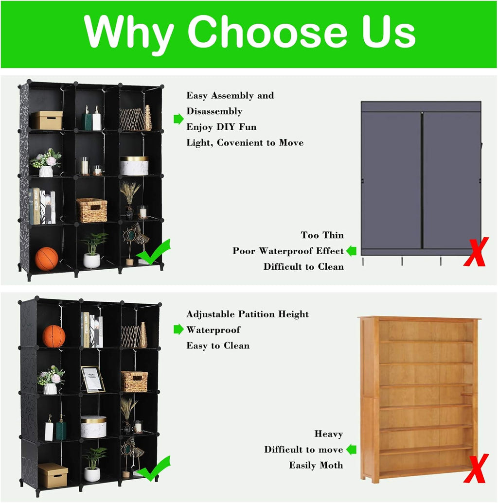 25 Cube Storage Organizer Shelves U5768