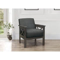 Dark Gray Polyester Armchair Y330