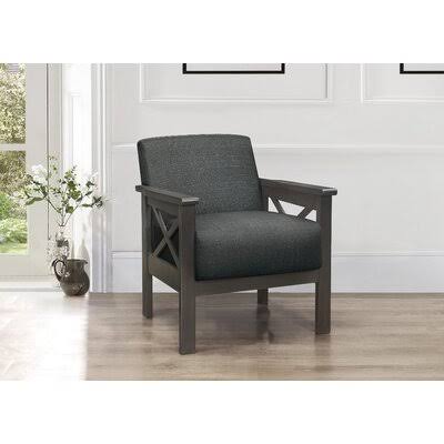 Dark Gray Polyester Armchair Y330