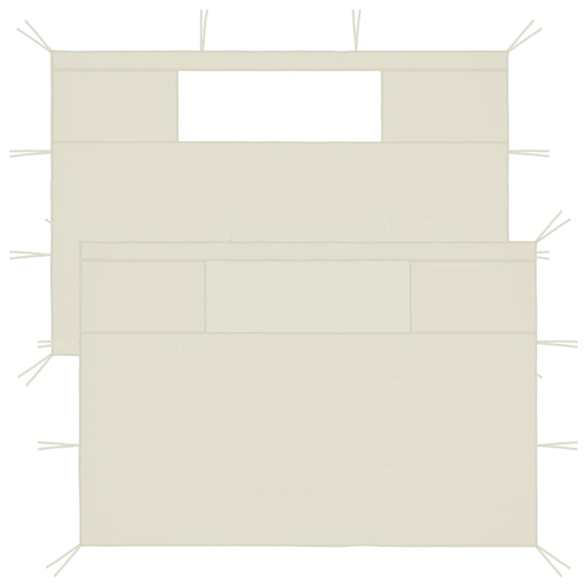 Gazebo Sidewalls with Windows 2 pcs O739