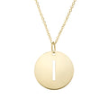 14k Yellow Gold Polished Letter i Necklace With Lobster Clasp 18 Inch S5237