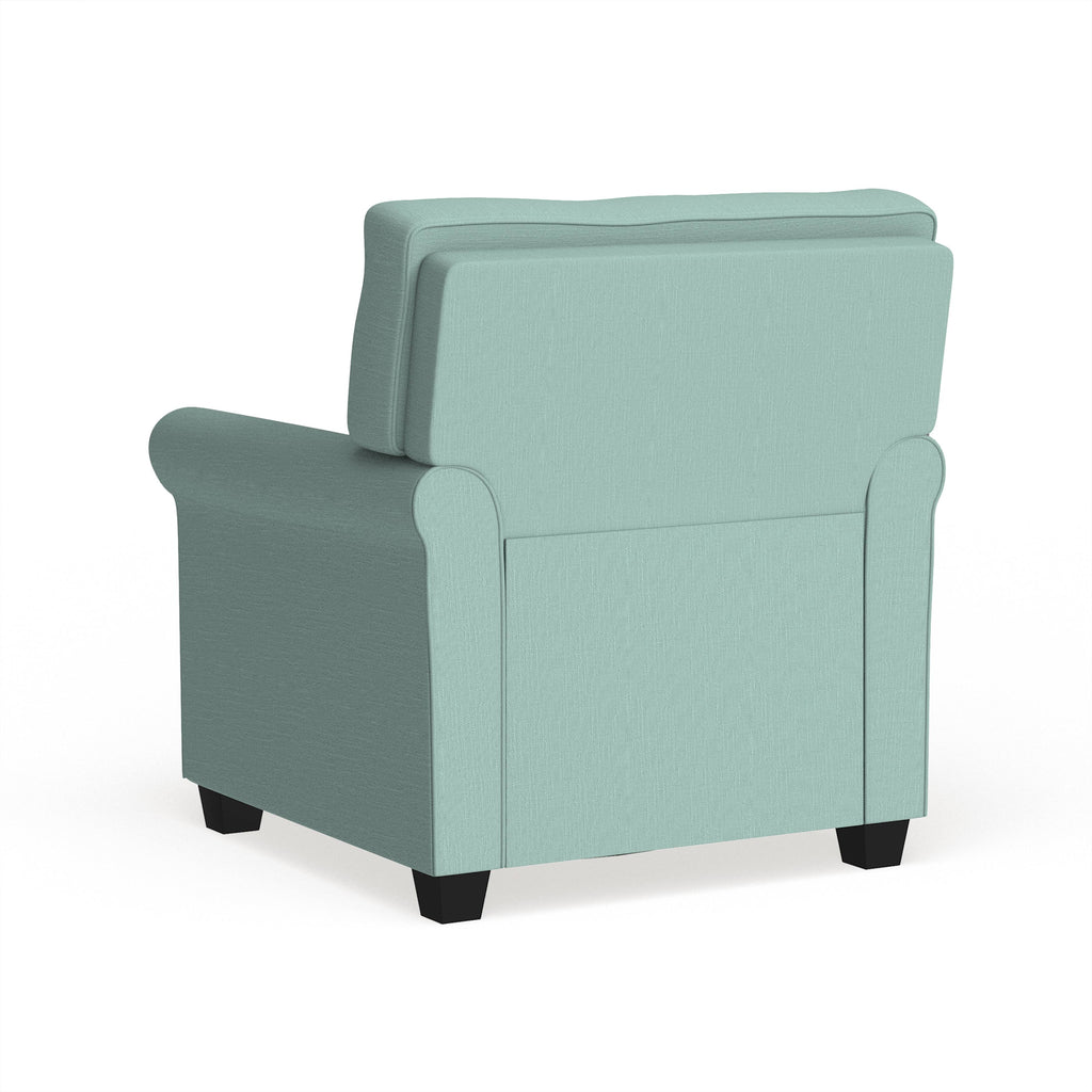Yellow Padded Linen Arm Chair I19619