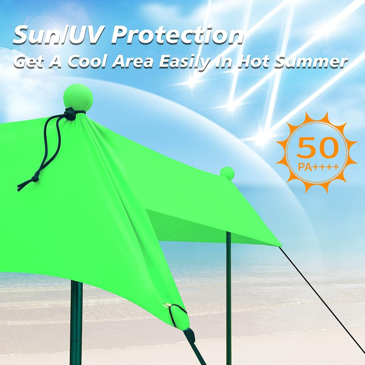 10x10FT Pop Up Sun Shelter with Carry Bag Z7722