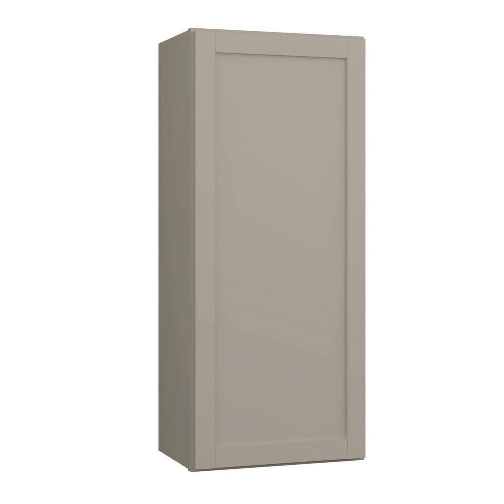 Sterling Gray Finish Laminate Shaker Wall Kitchen Cabinet 18 in. x 42 in. x 12 in. D919