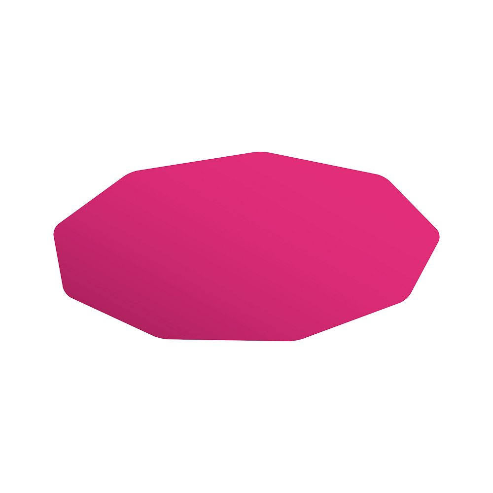 Cerise Pink Polycarbonate Chair Mat J55559