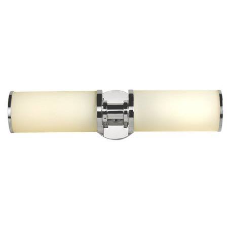 Chrome Double Wall 2-Light Bath Bar R99174
