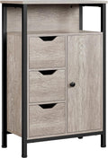 Industrial Bathroom Floor Cabinet with 3 Drawers and Adjustable Shelf D794286