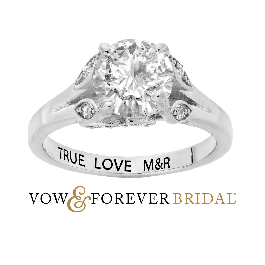 Platinum over Sterling Silver Topaz Wedding Ring L576844