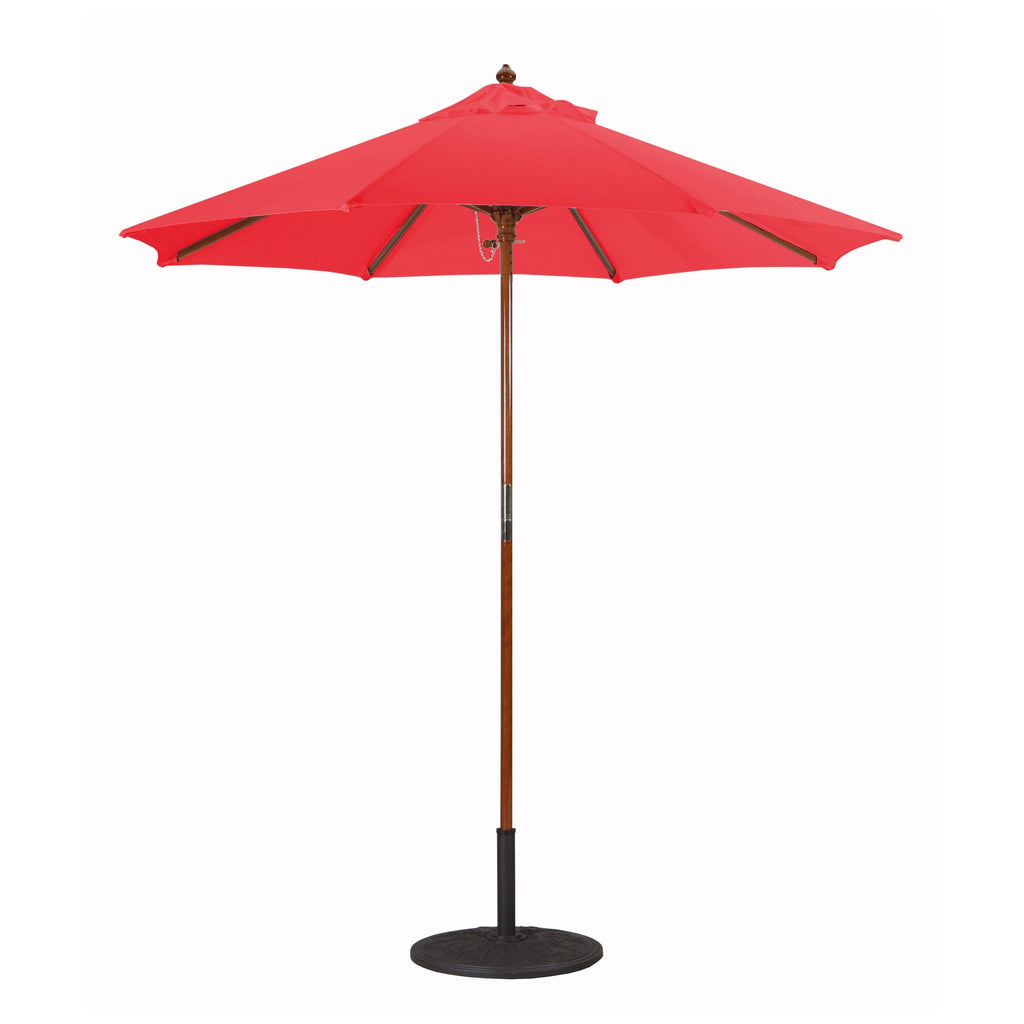 7.5 ft. Dark Wood Cafe Velum Sunbrella Umbrella Z7259