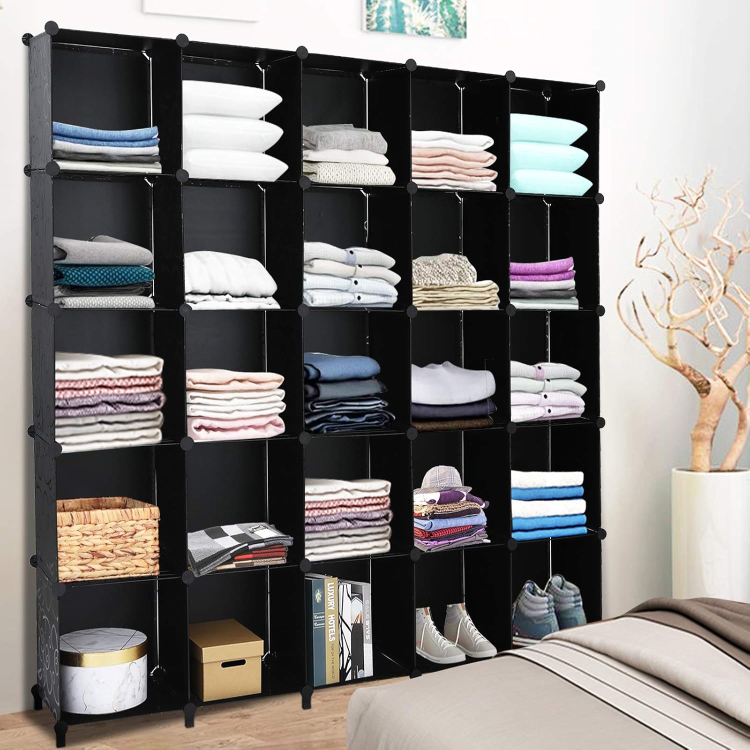 25 Cube Storage Organizer Shelves U5768
