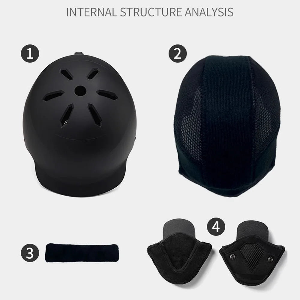 Winter Warm Cycling Helmets with Adjustable Safety G263108