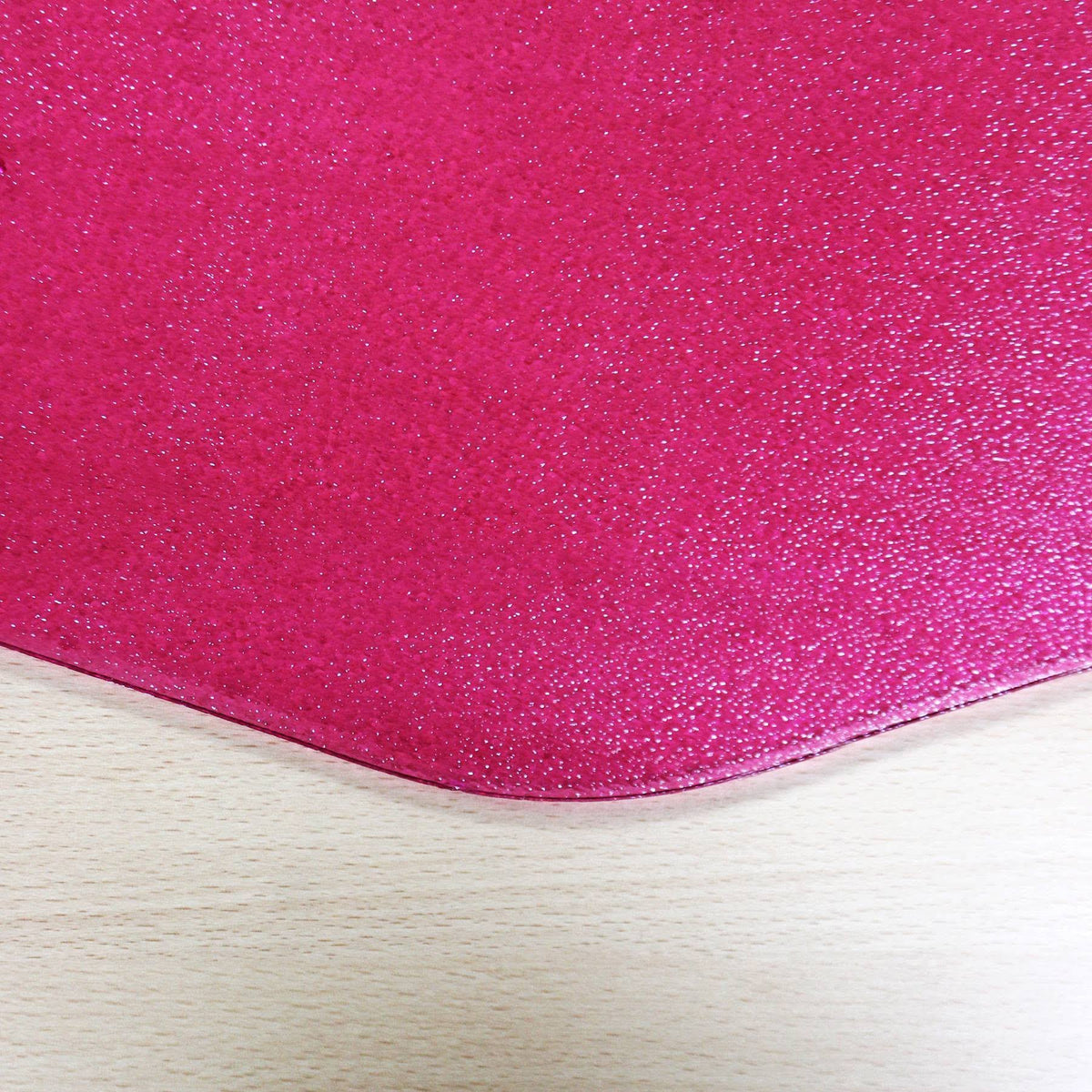 Cerise Pink Polycarbonate Chair Mat J55559
