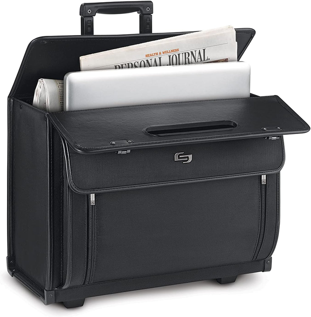 Black 16 Inch Laptop Rolling Catalog Case A5210