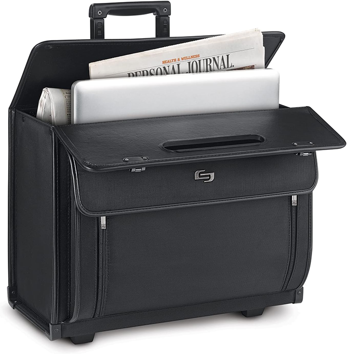 Black 16 Inch Laptop Rolling Catalog Case A5210