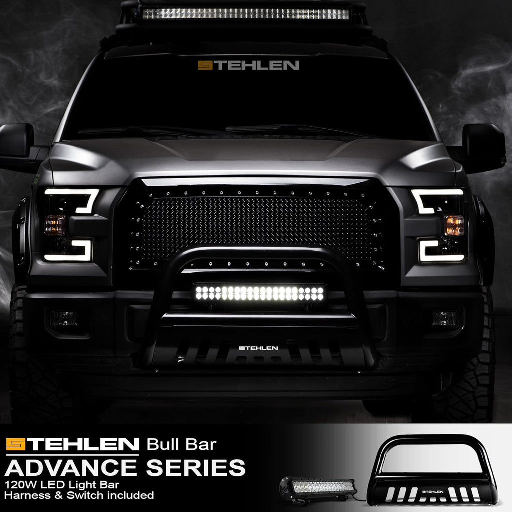 3" Bull Bar with 120W CREE LED Light Bar F166