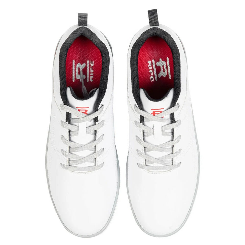 White Relaxed Comfort Fit Waterproof Golf Shoes W967807