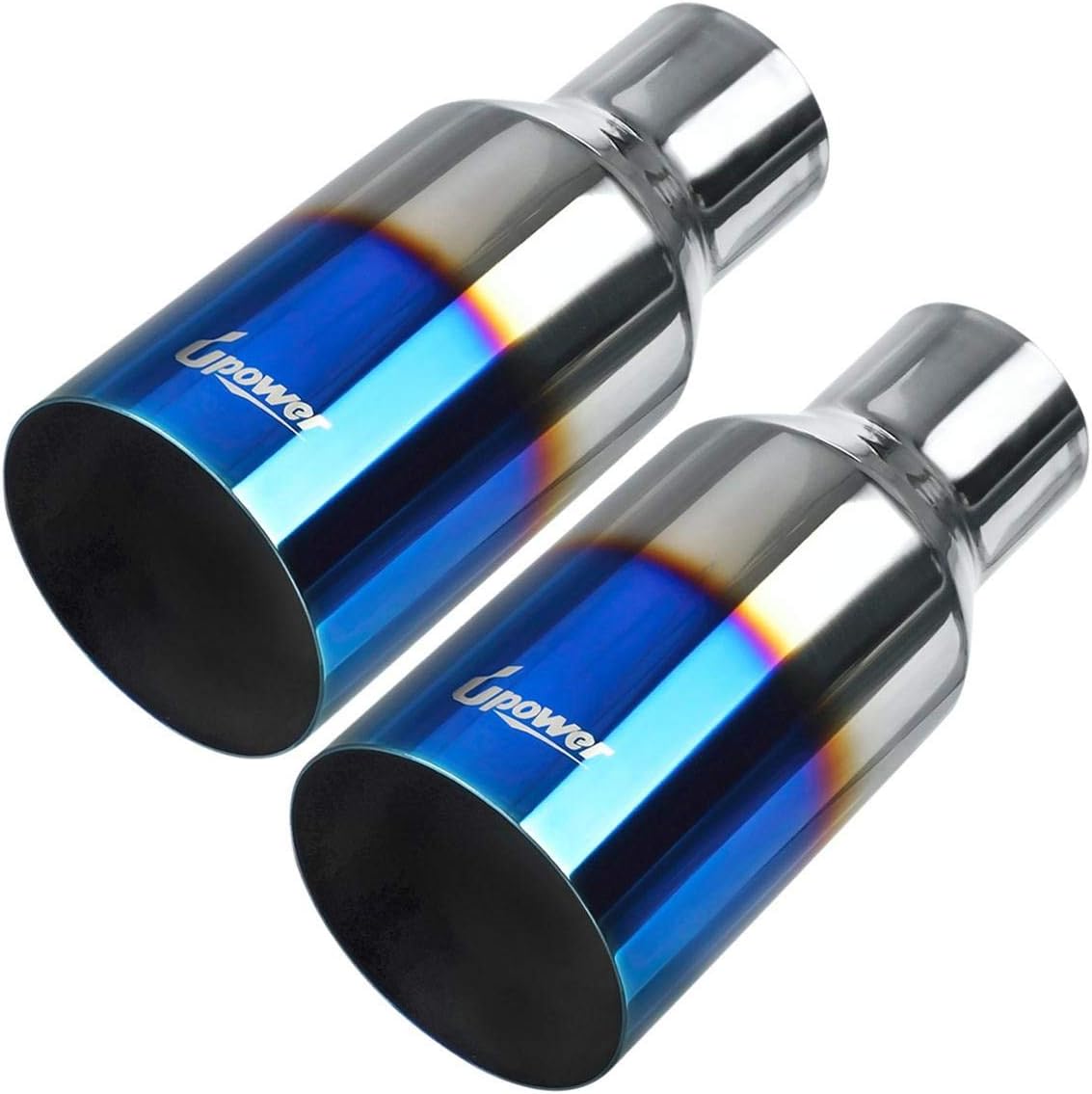 2.5" to 4" 304 Stainless Steel Exhaust Tip Pack of 2 I67734