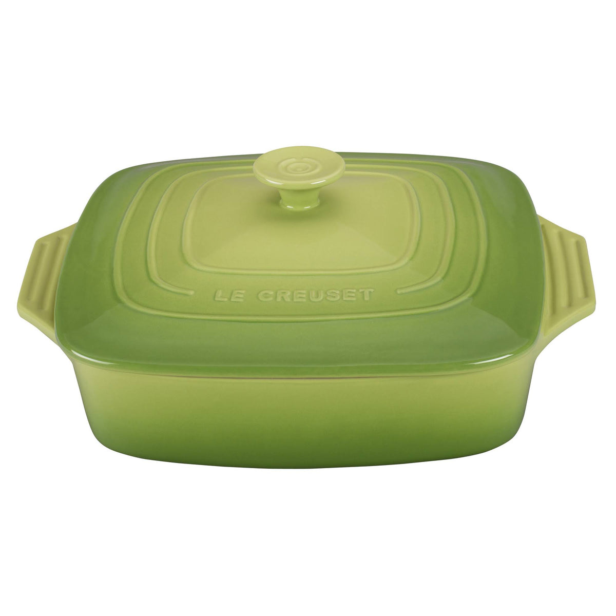 9.5-Inch Cerise Stoneware Covered Square Casserole X92064