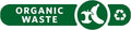 Recycling Label, Green, 7.875 in U3135
