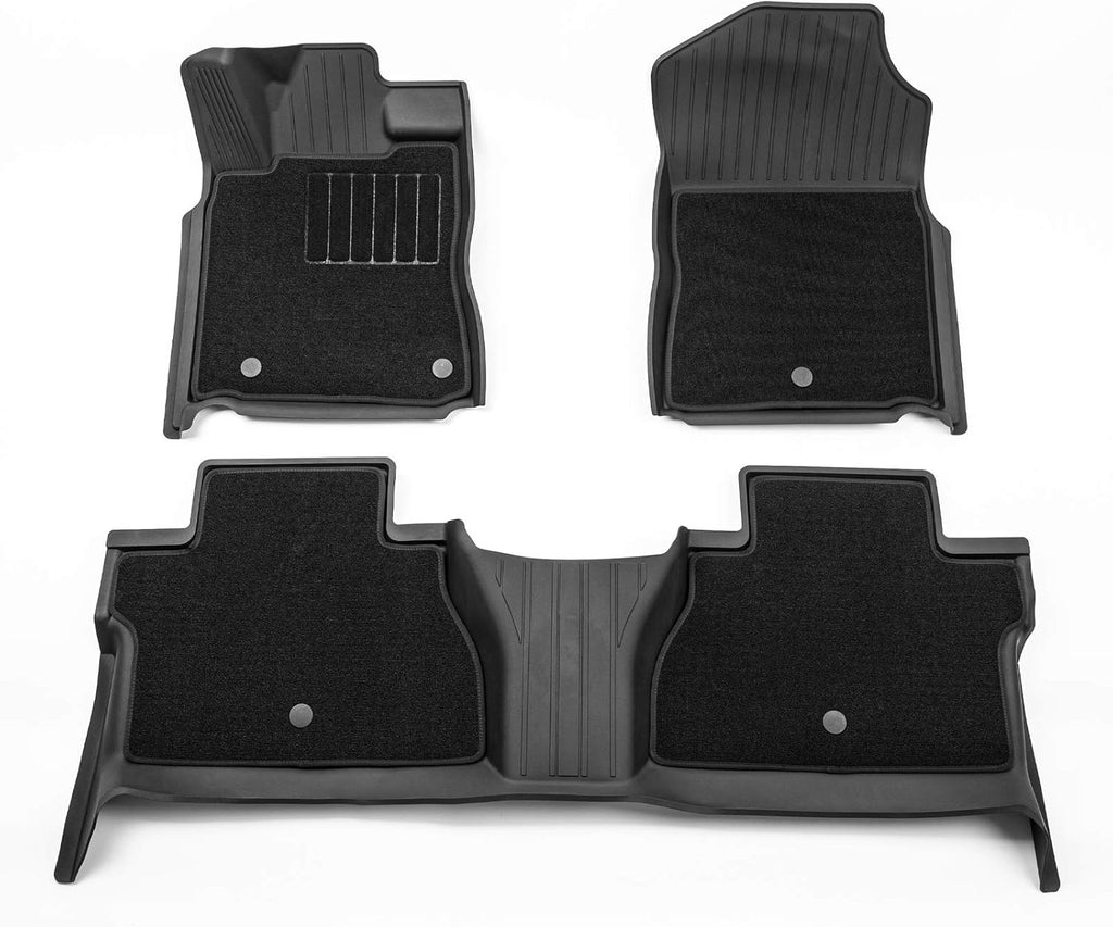 TPE All Weather Custom Fit Car Mats Black E389
