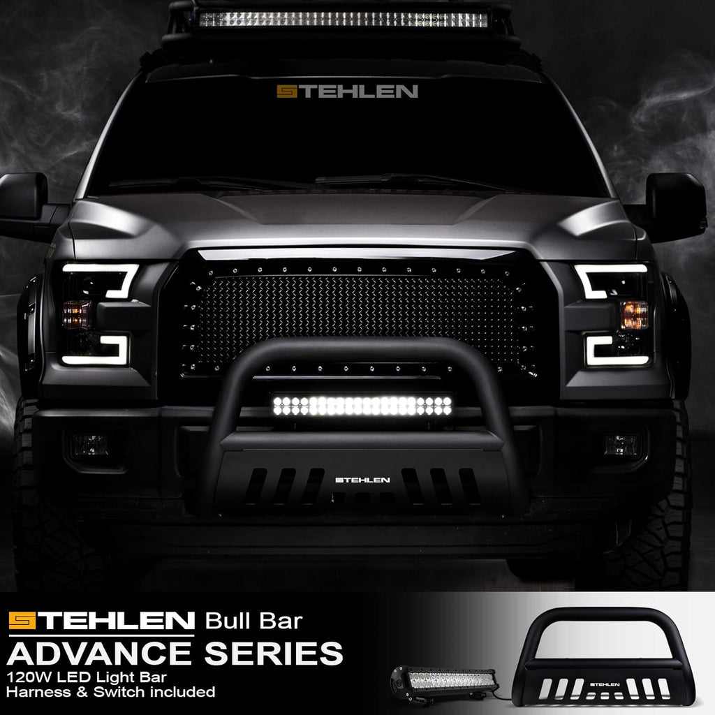 3" Bull Bar with 120W CREE LED Light Bar F166
