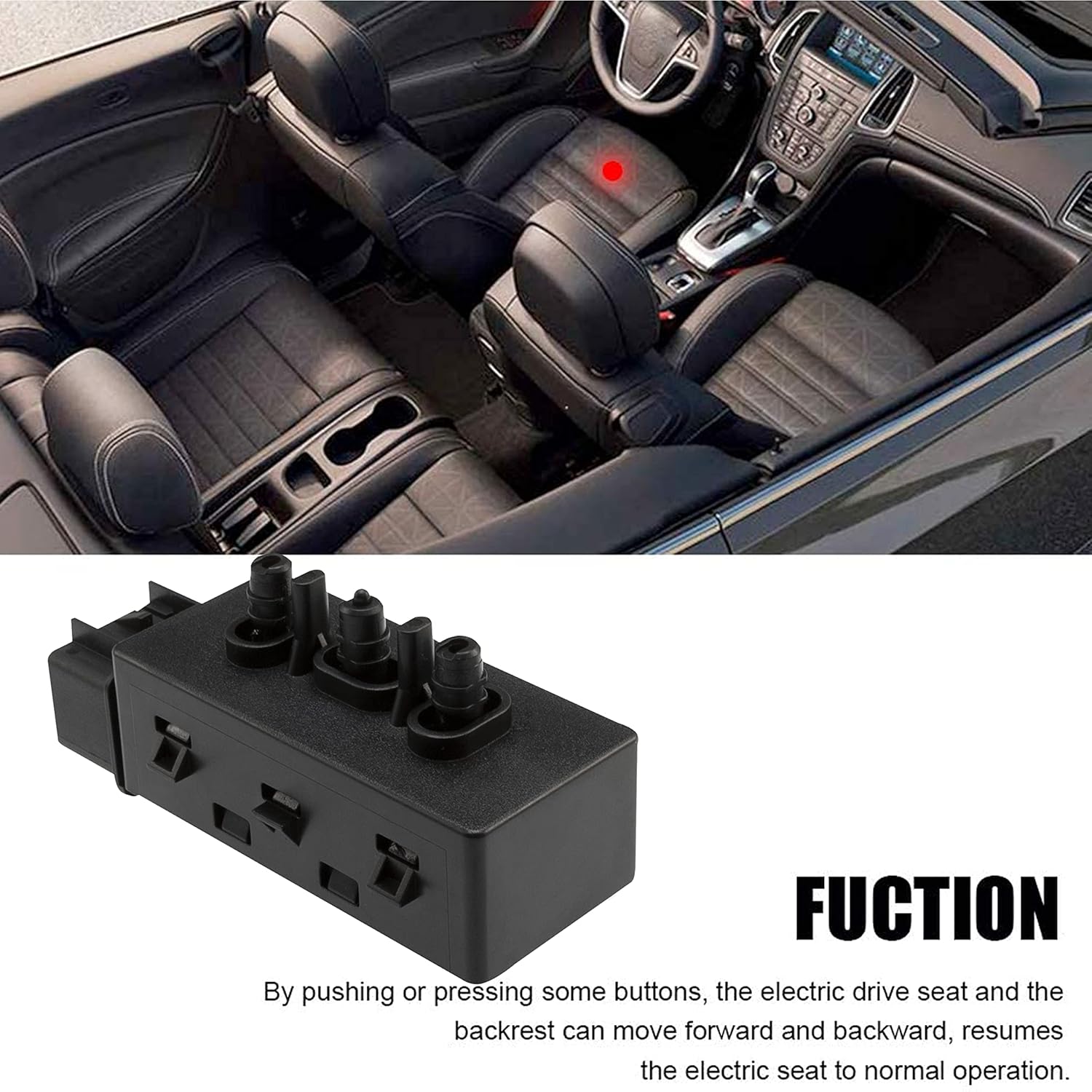 Driver Side 6 Way Power Seat Adjust Switch 12451495 Pack of 2 J31437