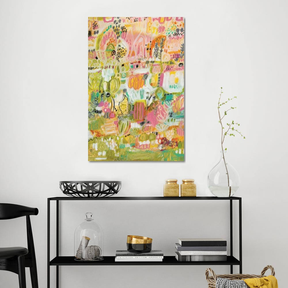 Boho Garden Canvas Wall Decor Prints Q4043