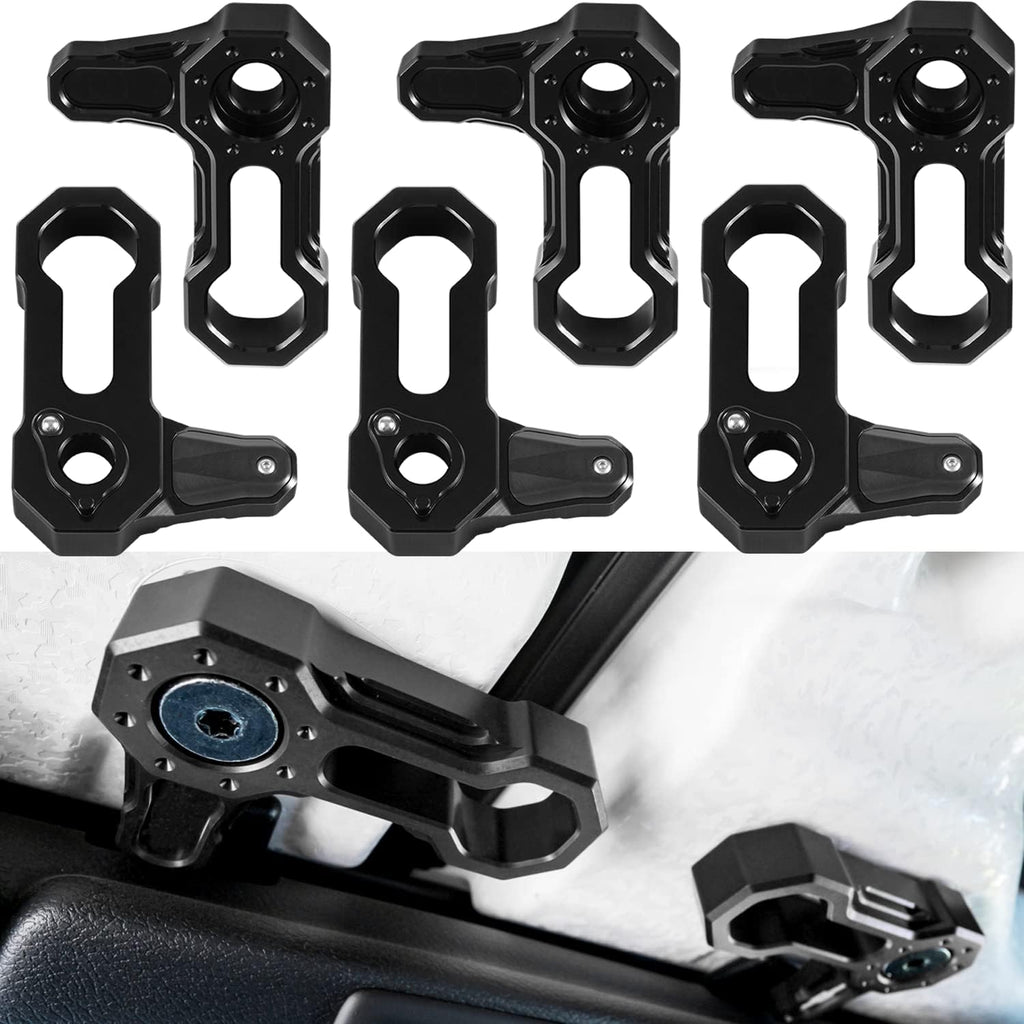 L-Shaped Panel Latch Hardtop Roof Removal Switch Handle for Jeep Wrangler JL 2018-2022 and Gladiator JT Aluminum Accessories (BLACK) B267394