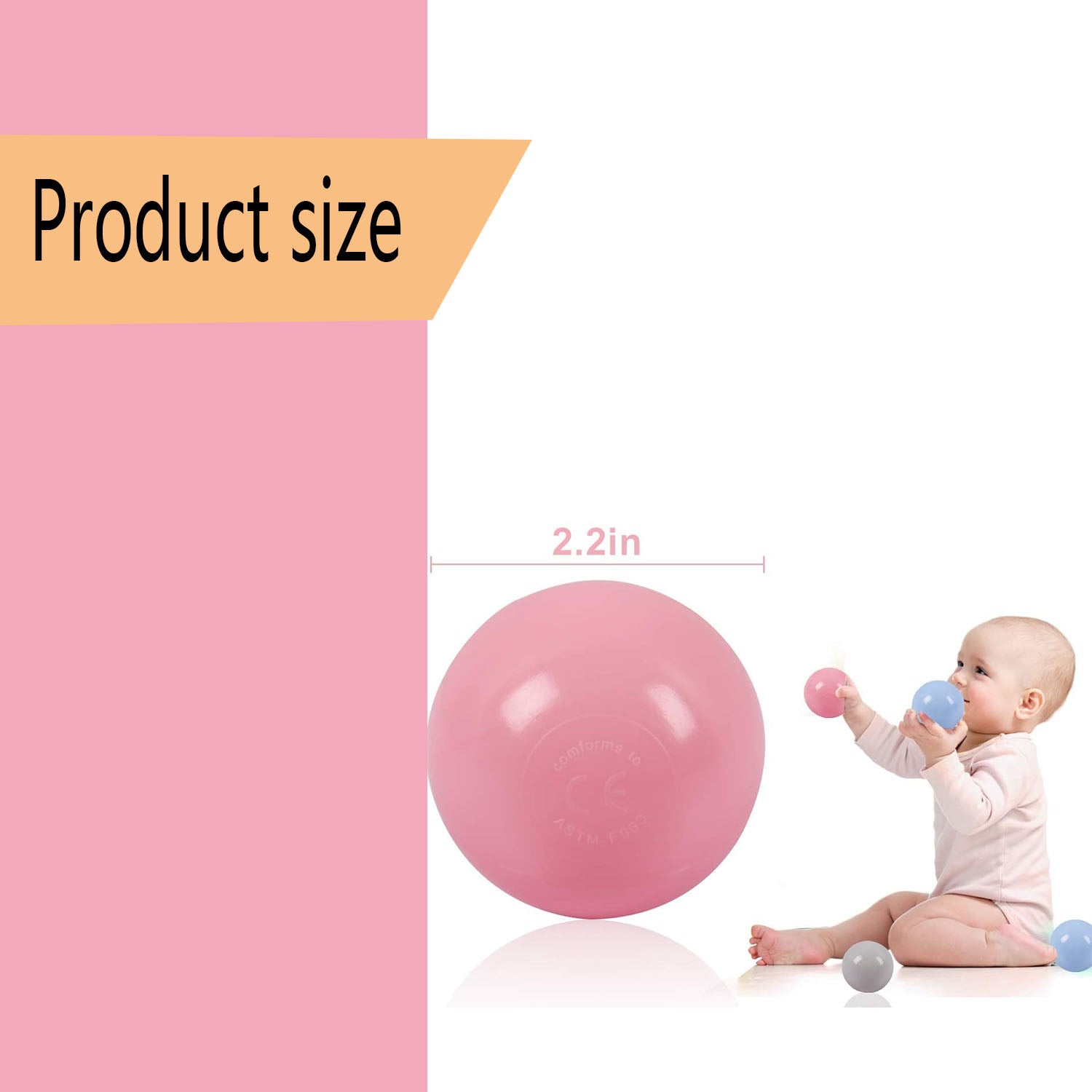 50 Soft Plastic Ball Pit Balls A14937