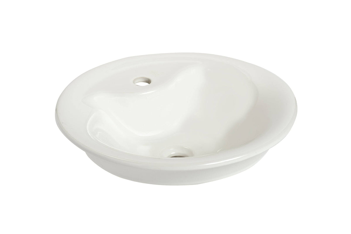 White Vitreous China Vessel Bathroom Sink Z777