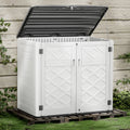 White Resin Outdoor Storage Shed, 38 Cu.ft V99977