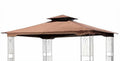 Brown Replacement Gazebo Canopy for 10 x 12 Patio Gazebo E101