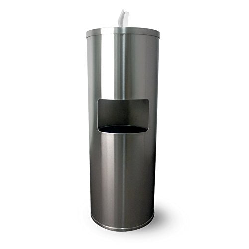 Stainless Steel Wipe Dispenser with Trash Can R132