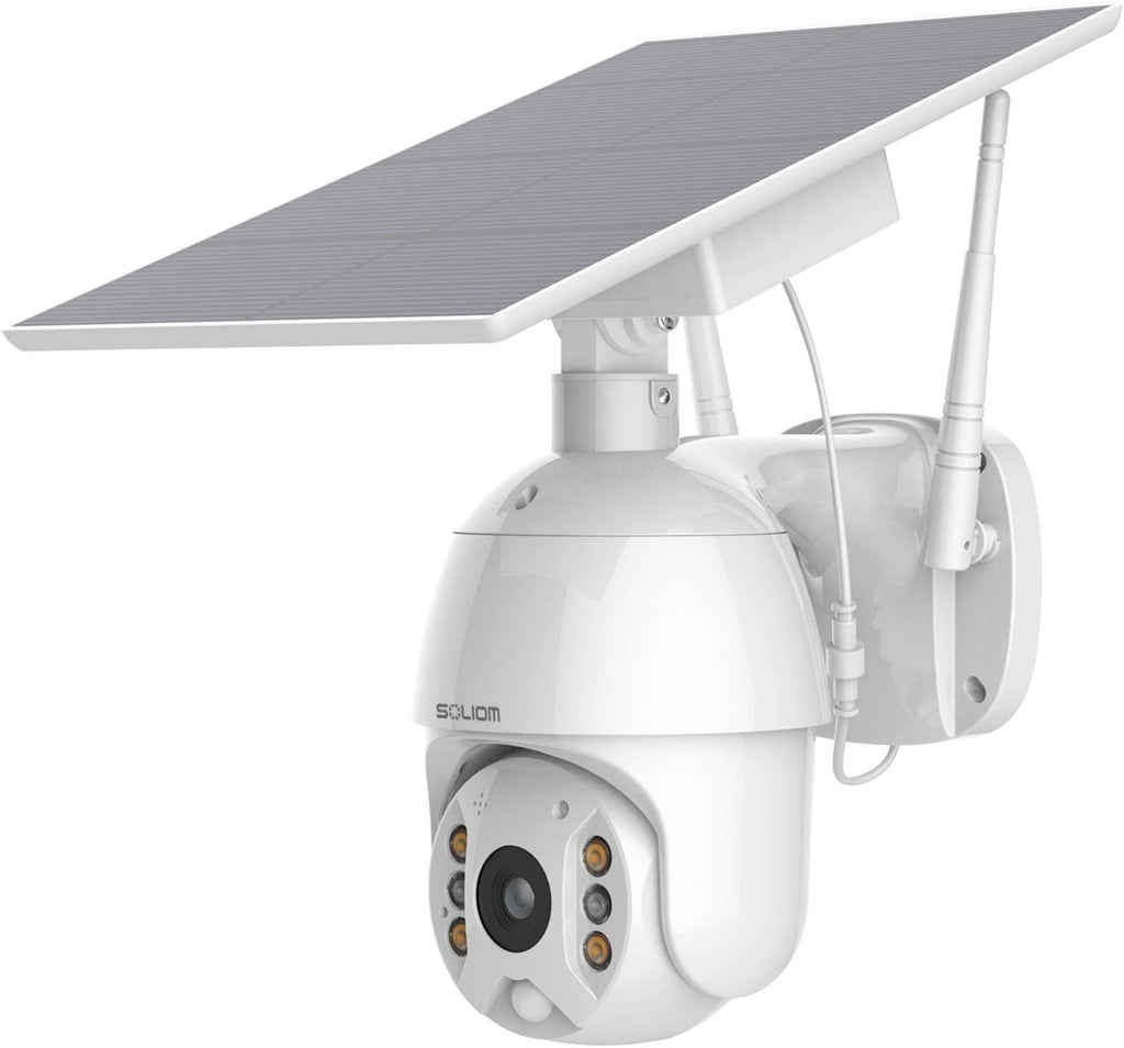 Wireless WiFi Solar Battery Powered Outdoor Security Camera with 360° View J93417