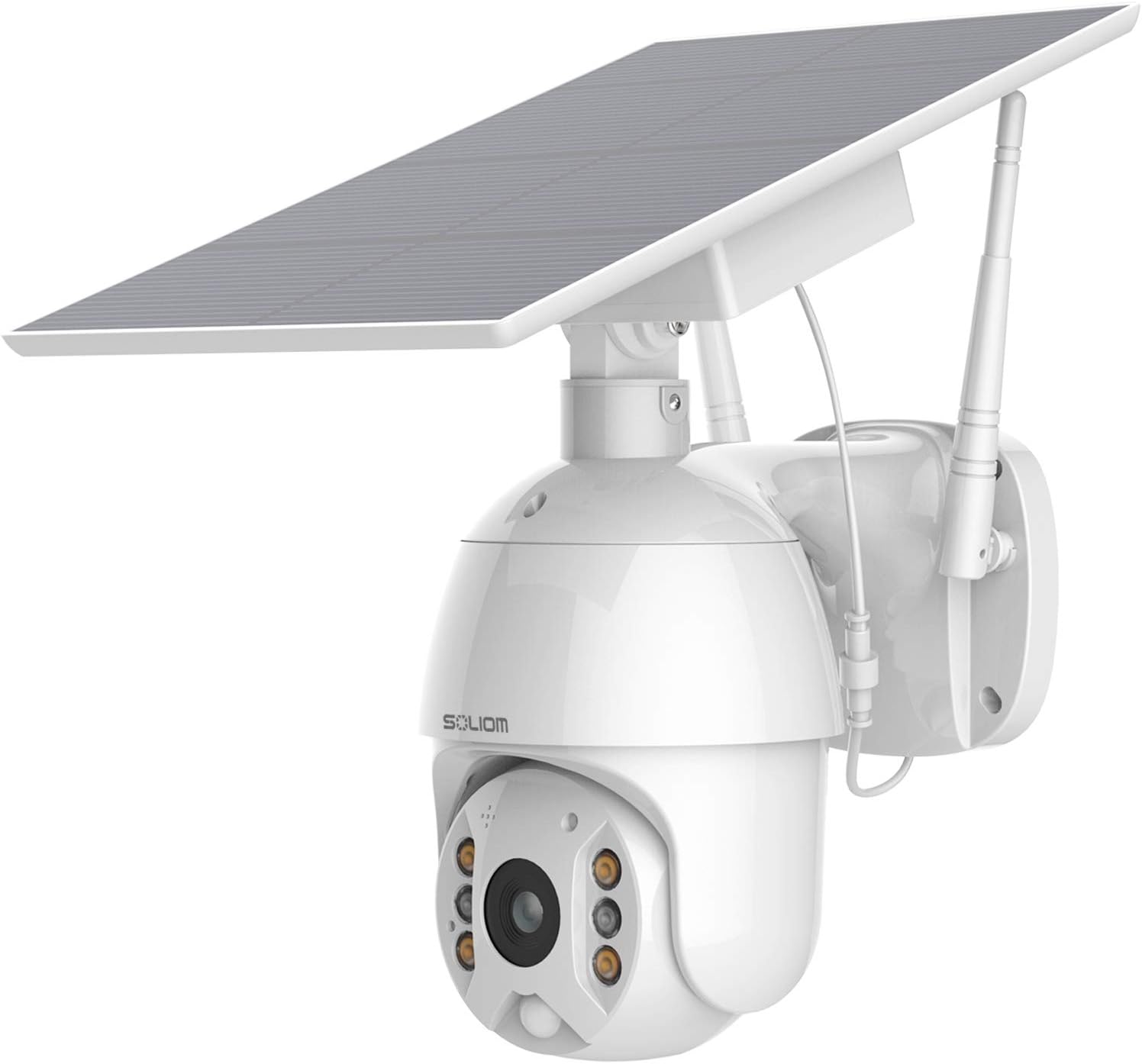 Wireless WiFi Solar Battery Powered Outdoor Security Camera with 360° View J93417