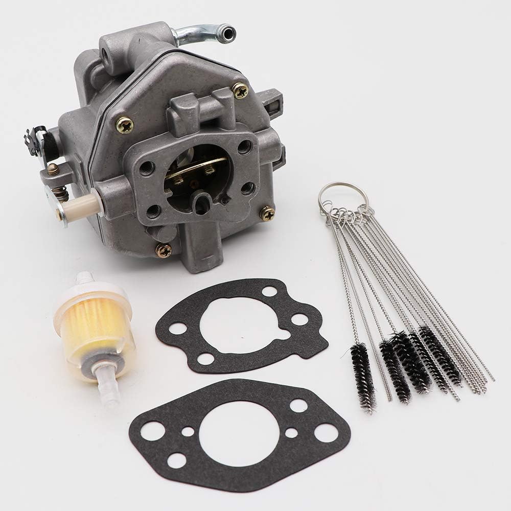 Carburetor with Carbon Dirt Jet Cleaner Tool Kit & Fuel Filter Mounting Gasket Pack of 2 V877779