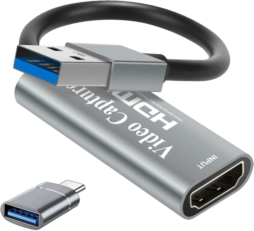 4K HDMI to USB 3.0 Video Capture Device, 1080P HD 60fps, Black F15237