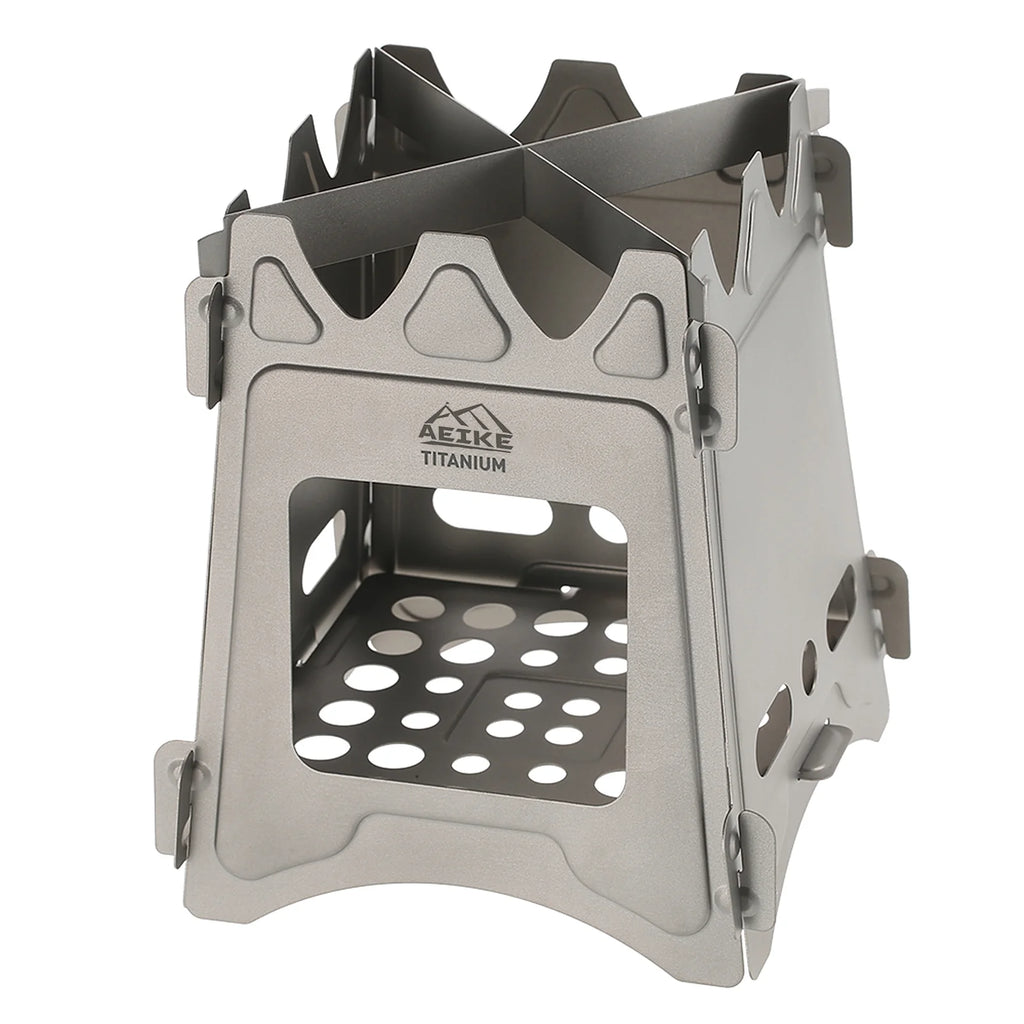 Titanium Wood Burning Backpacking Stove for Cooking V74083