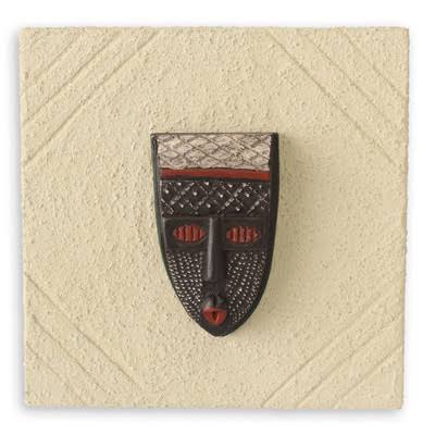 Authentic African Mask Plaque Wall Décor J9733