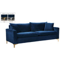 Navy Velvet Sofa A767