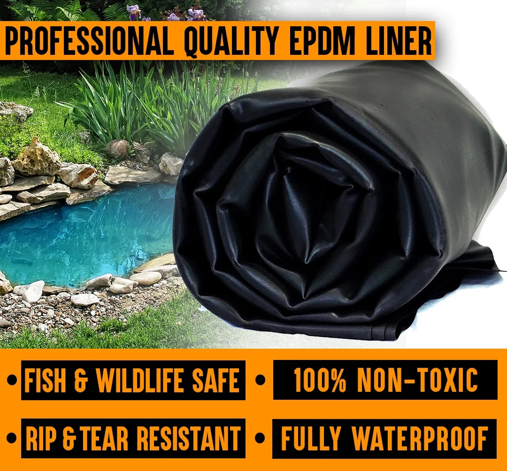 20 ft. x 45 ft. 60 Mil EPDM Rubber Pond Liner Combo Y80364