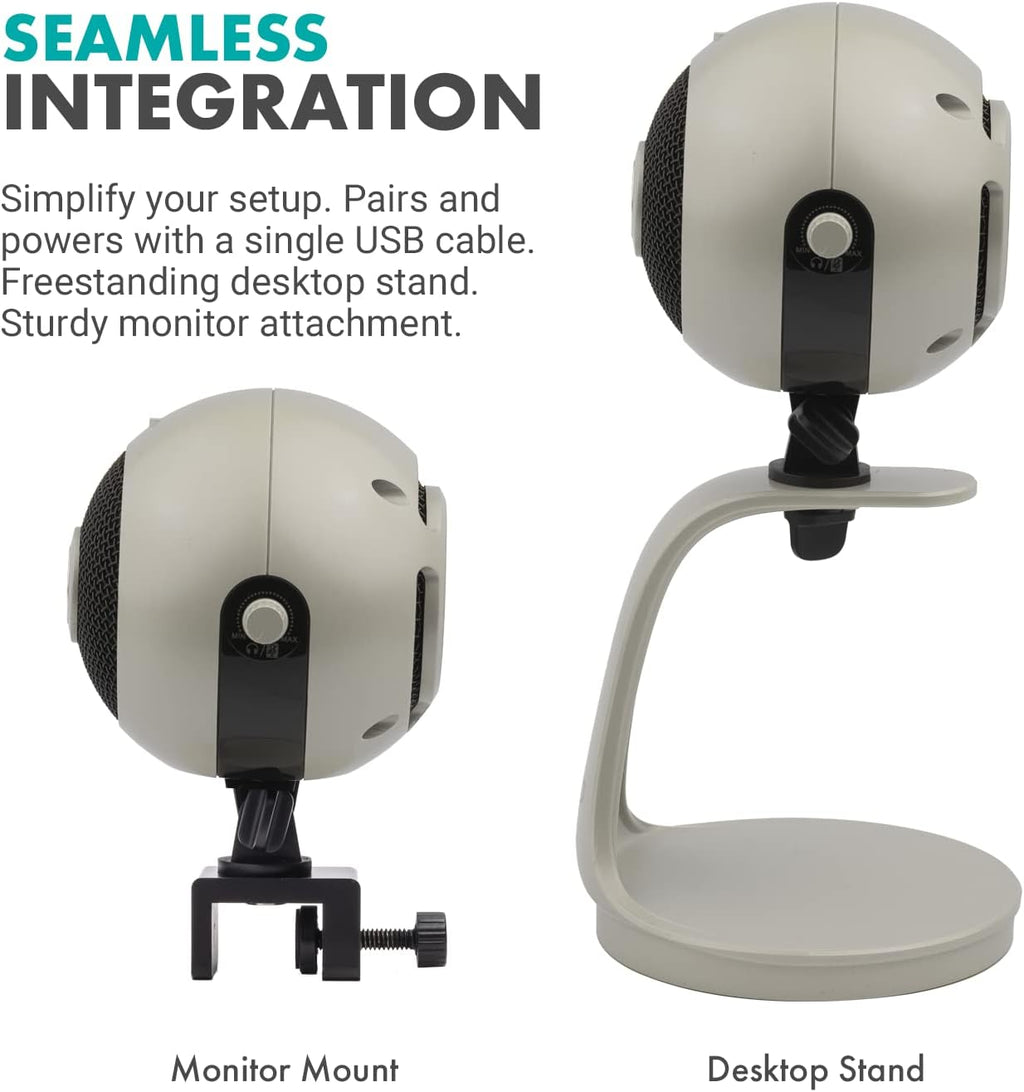 Pearl White 1080p HD Webcam and Condenser Microphone F517532