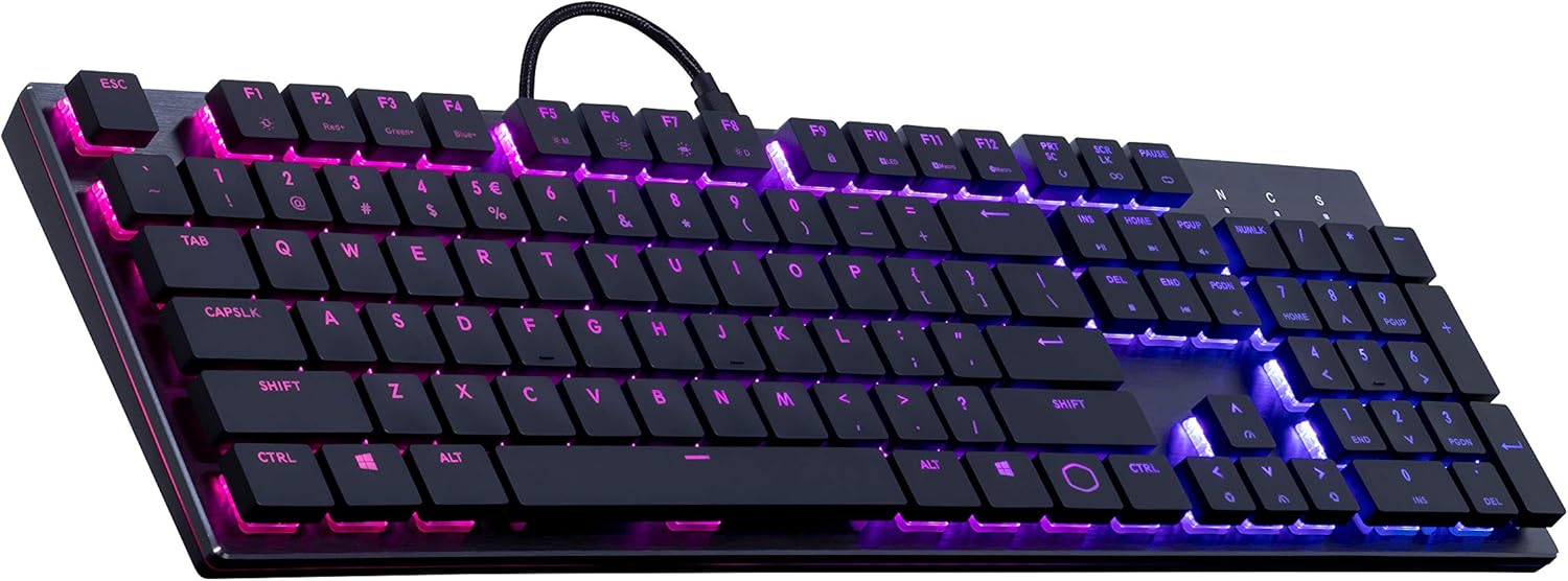 Tenkeyless Mechanical Keyboard with Cherry MX Low Profile Switches F763