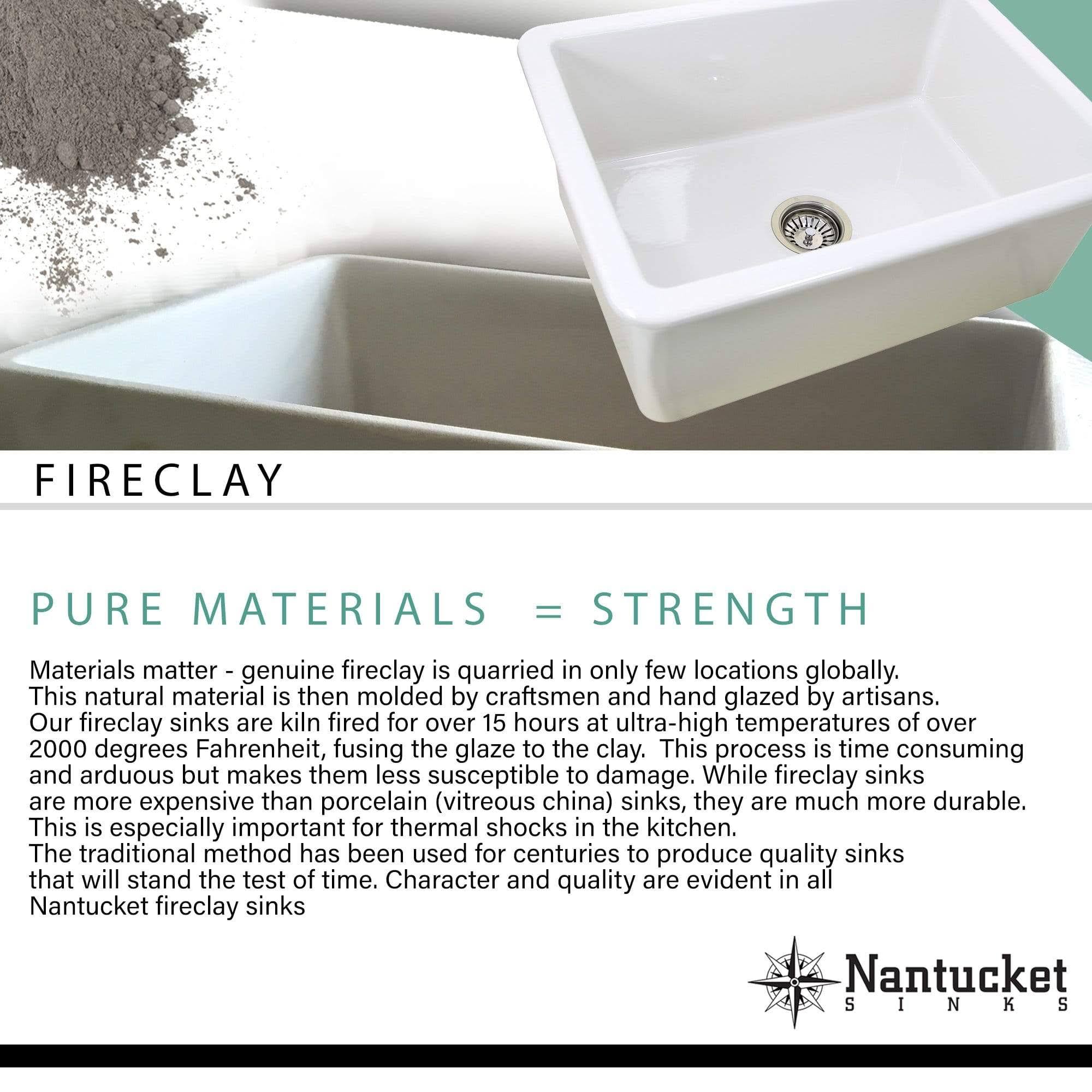 27 inch Undermount Fireclay Kitchen Sink C975