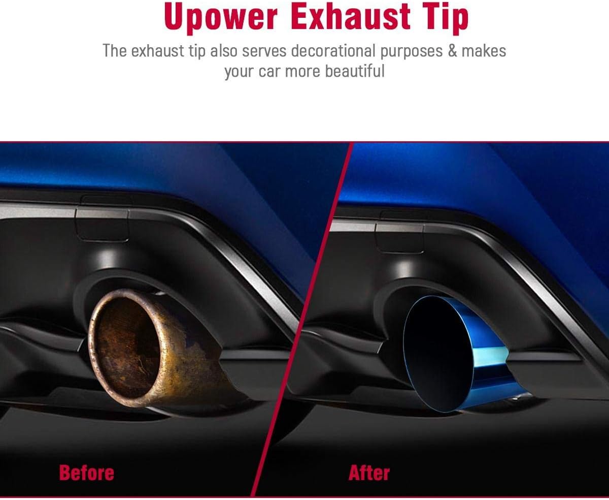 2.5" to 4" 304 Stainless Steel Exhaust Tip Pack of 2 I67734